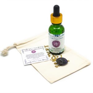 Crown Chakra Massage Oil with Amethyst Crystal-0